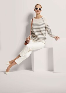 Rundhals-Pullover im Ringellook thumbnail 5