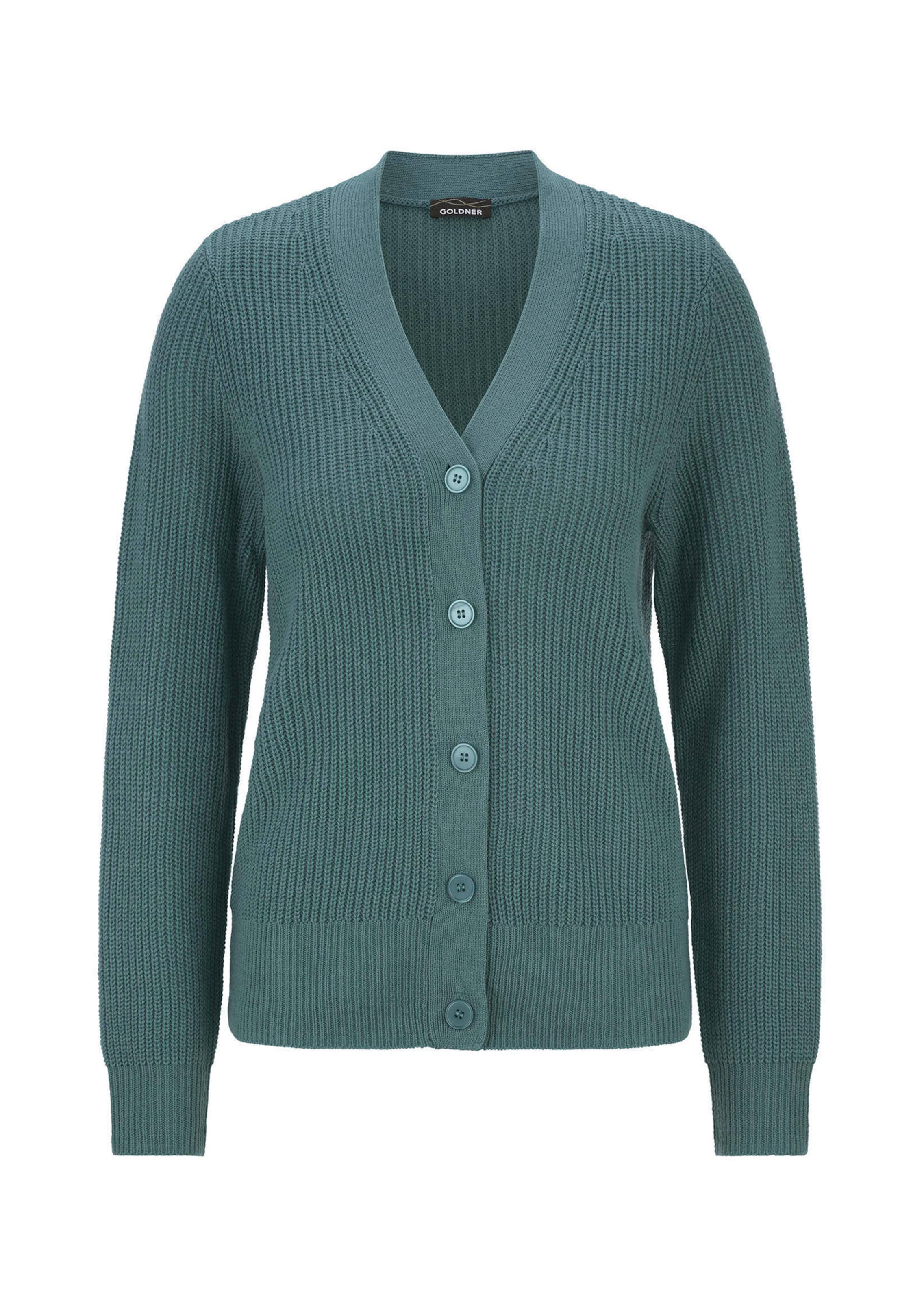 Onderhoudsarm tricot jasje met hoogwaardige ribstructuur