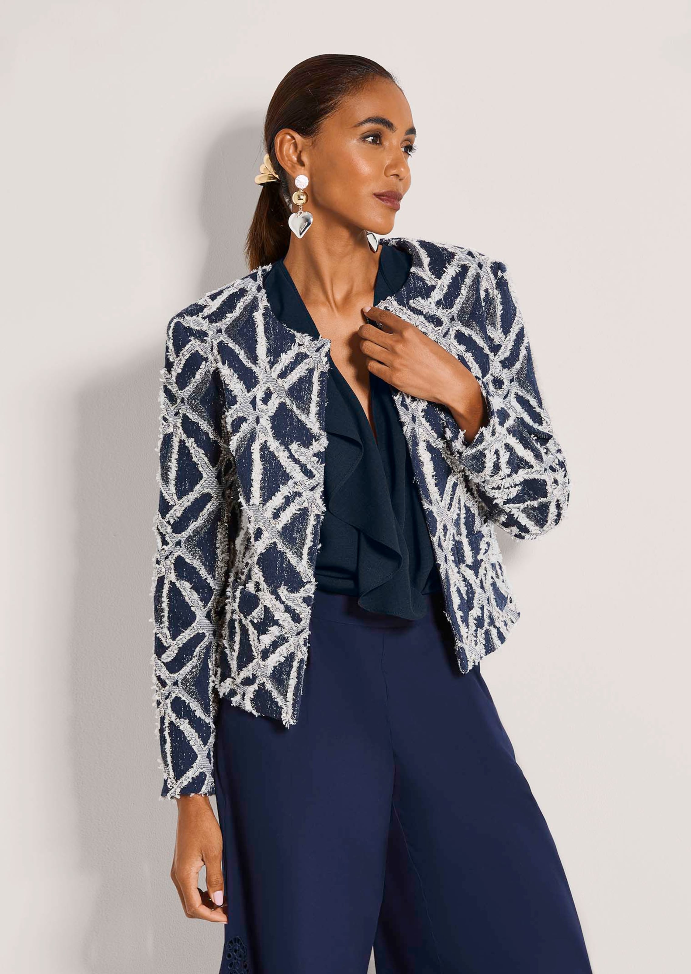 Blazer avec fil brillant