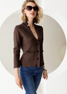 Tricot blazer. Puur katoen thumbnail 1
