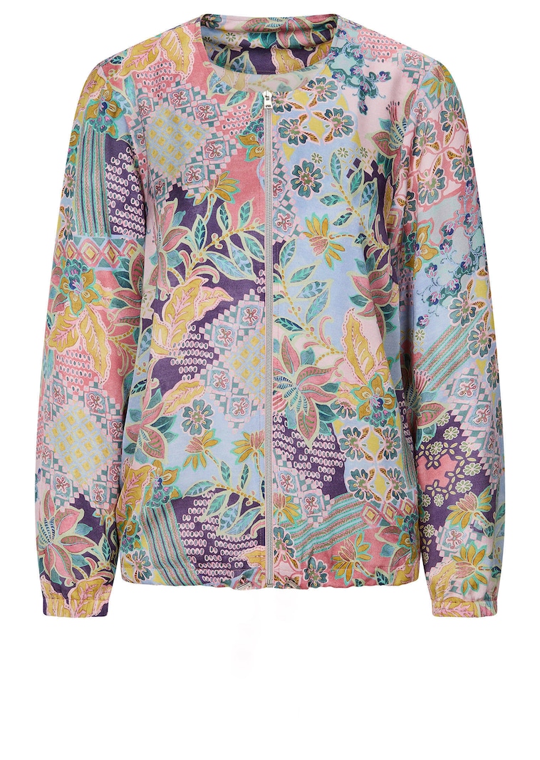 Leichter Blouson aus Viskose-Satin