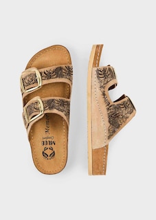 Mules en cuir véritable thumbnail 2