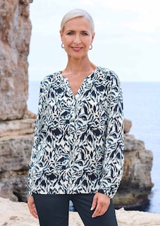 Druckbluse im Unikat-Print thumbnail 7