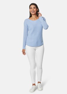 Oversize-Pullover mit Flechtmuster thumbnail 3