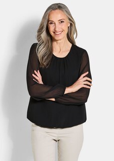 Elegante blouse van chiffon thumbnail 1