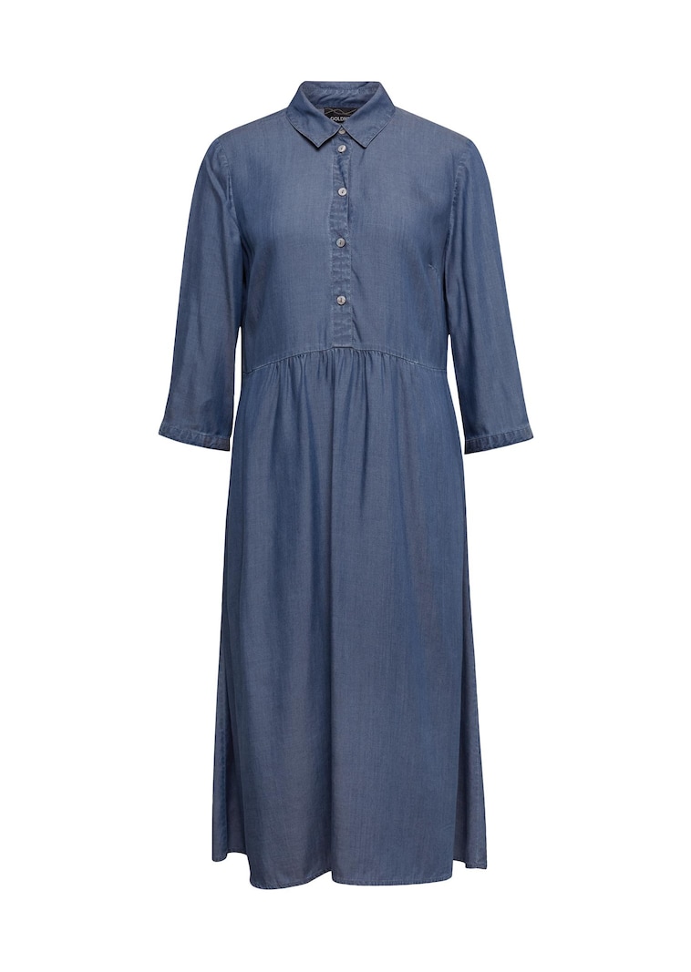 Kleid mit Hemdblusenkragen