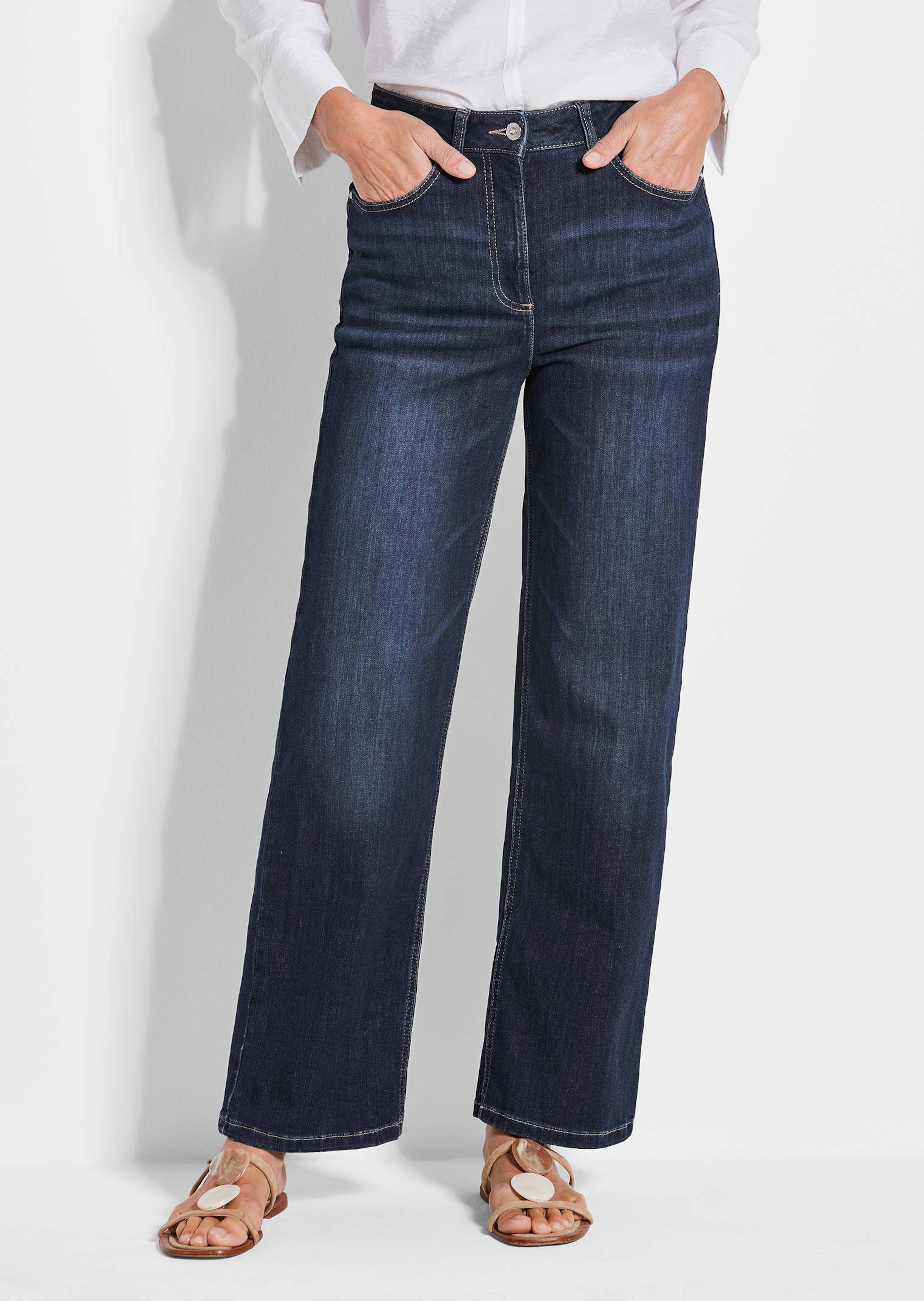 Weite Jeans VERA aus Stretch-Denim
