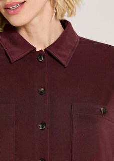 Oversize Hemdbluse mit aufgesetzten Taschen thumbnail 6