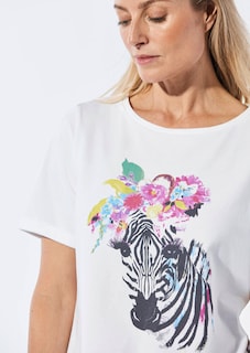 Jerseyshirt mit überschnittenen Schultern thumbnail 6
