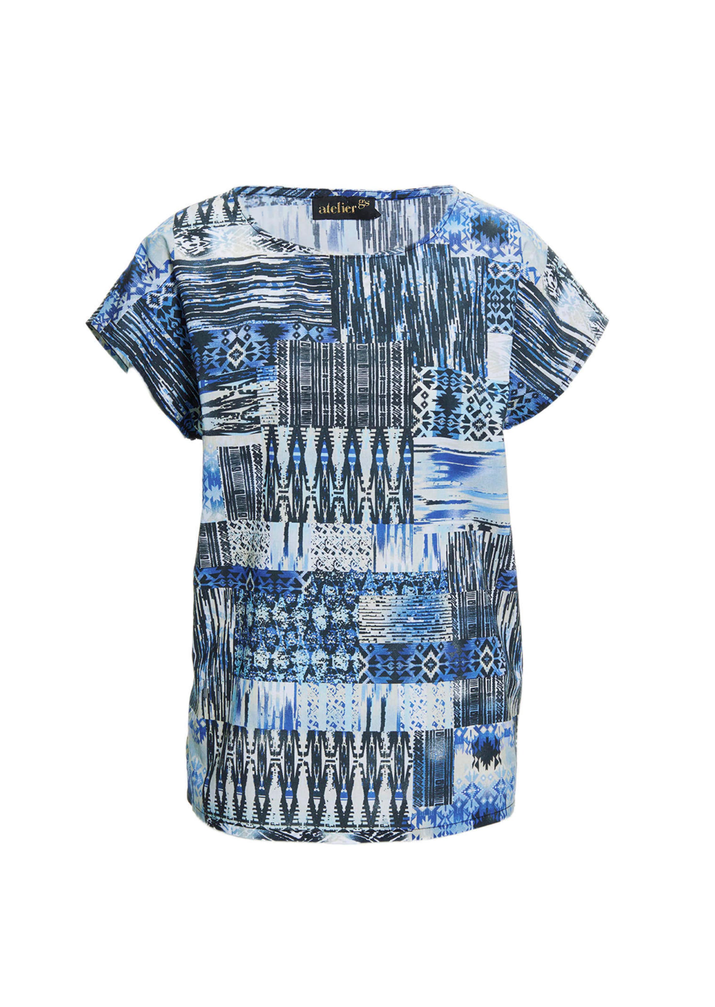 Ultraleichte Druckbluse aus reiner Baumwolle
