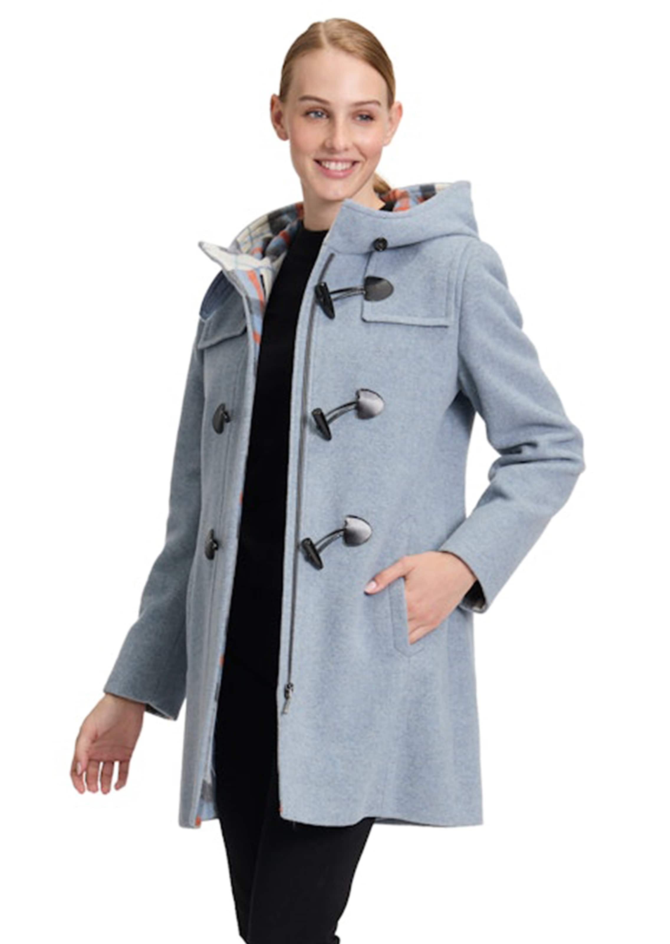 Duffelse coat van wolmix-materiaal