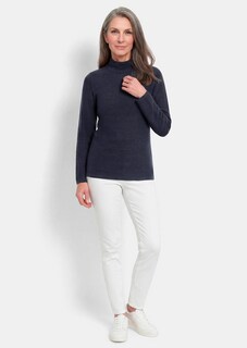 Feiner Strickpullover mit Stehkragen thumbnail 2