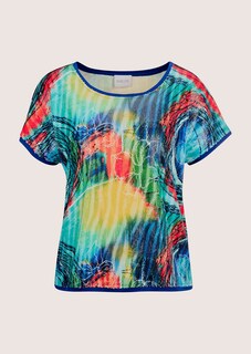 Rundhals-Shirt mit leuchtendem Pailletten-Print thumbnail 7