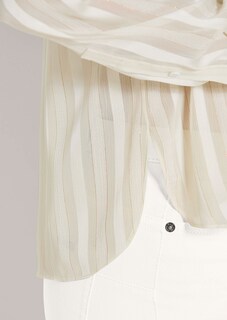 Zart gestreifte Bluse mit Schimmer-Effekt thumbnail 6