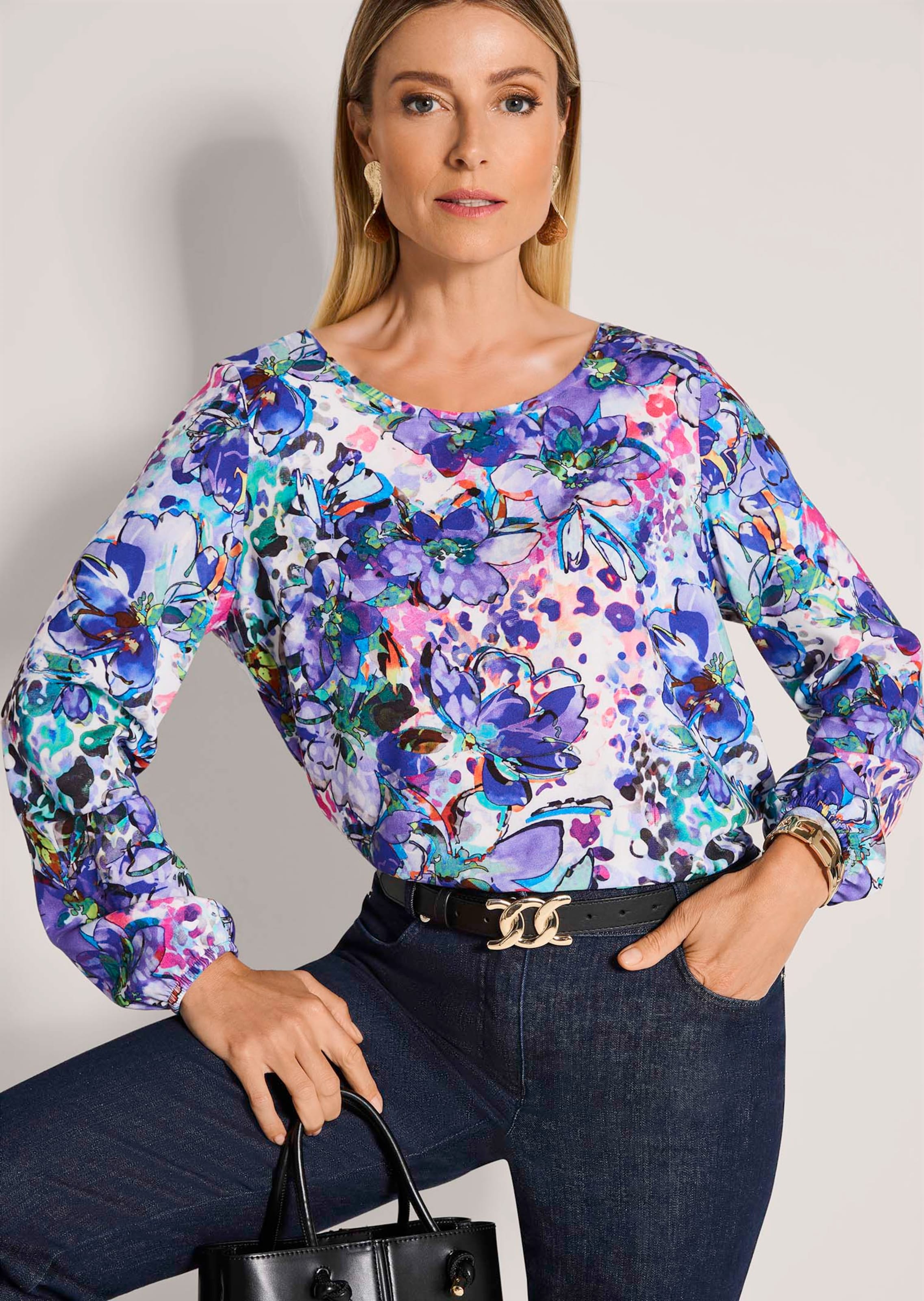 Bluse mit Blumenprint