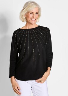 T-shirt élégant orné de strass en métal thumbnail 1