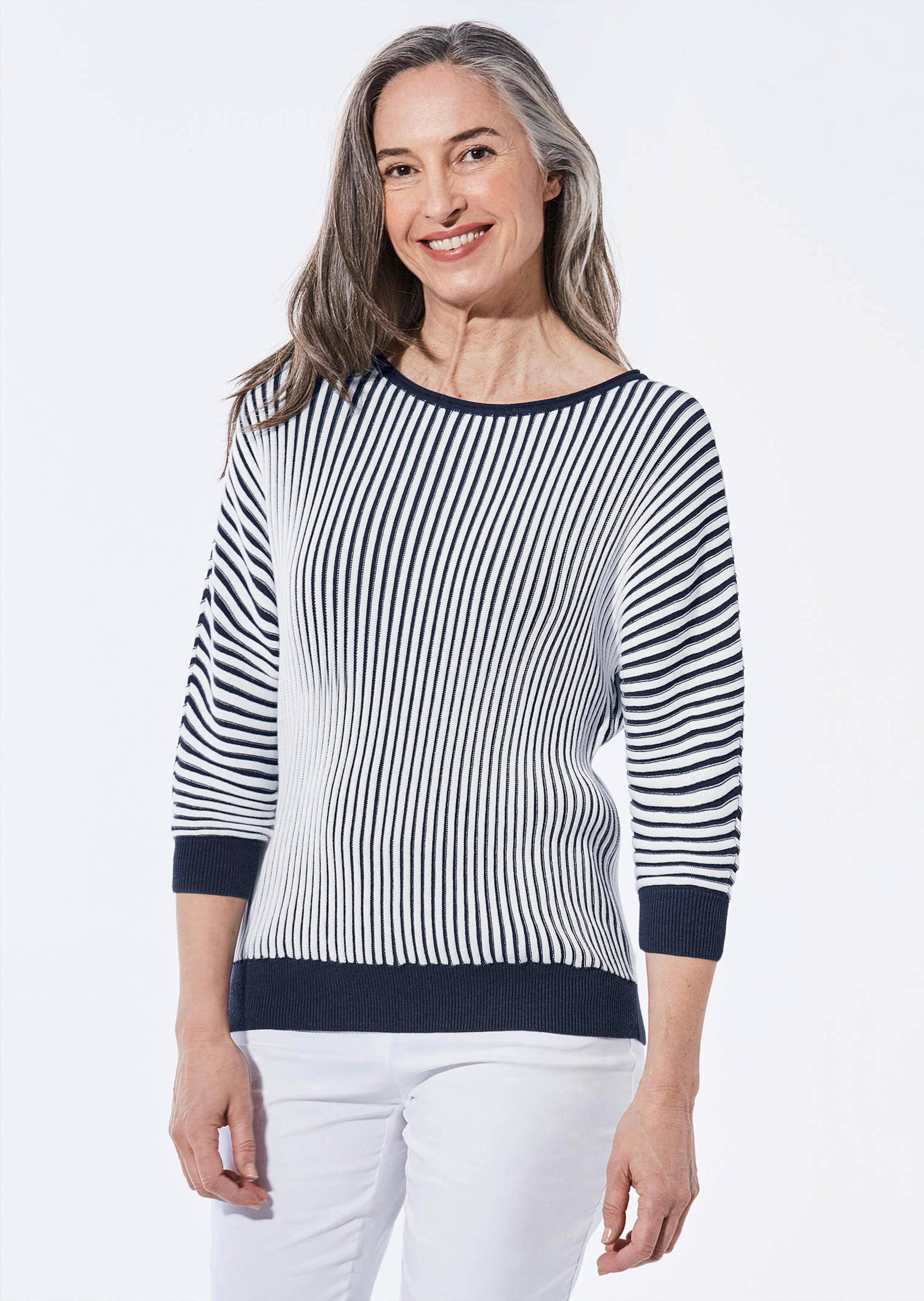 Pullover met vleermuismouwen