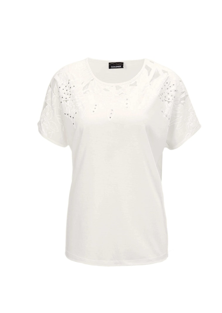 T-shirt en tissu dévoré