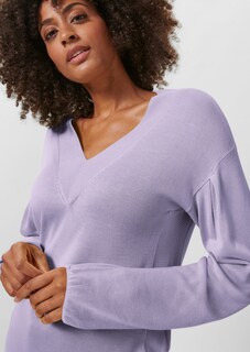 Oversized-Pullover mit V-Ausschnitt thumbnail 6