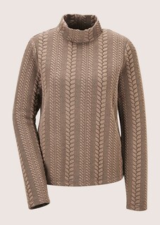 Sweatshirt mit Zopfstruktur thumbnail 7