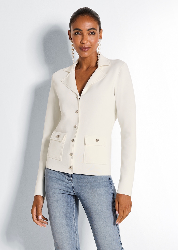 Blazer aus Milano-Strick