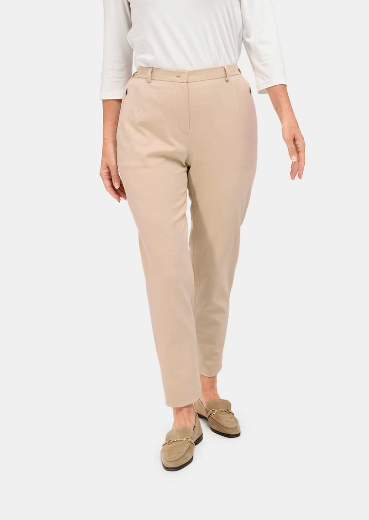 Trageangenehme Rippenhose Klassik-Schnitt