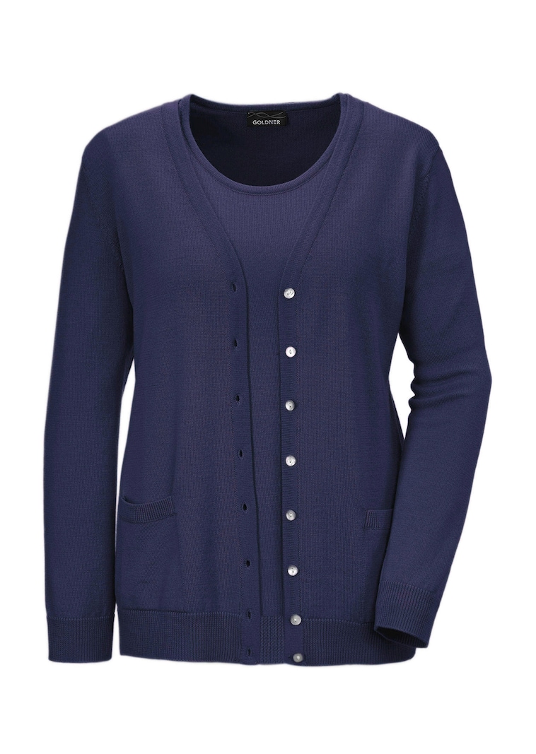 Strick-Twinset aus Merino-Schurwolle
