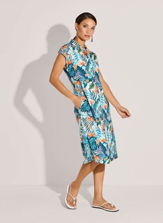 Hemdblusenkleid mit exotischem Print thumbnail 2