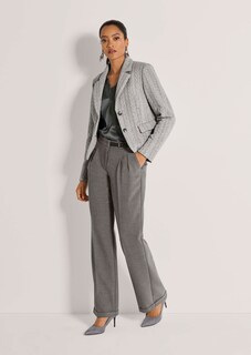 Jersey-Blazer mit Zopfstruktur thumbnail 3