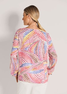 Blouse multicolore à pois thumbnail 4