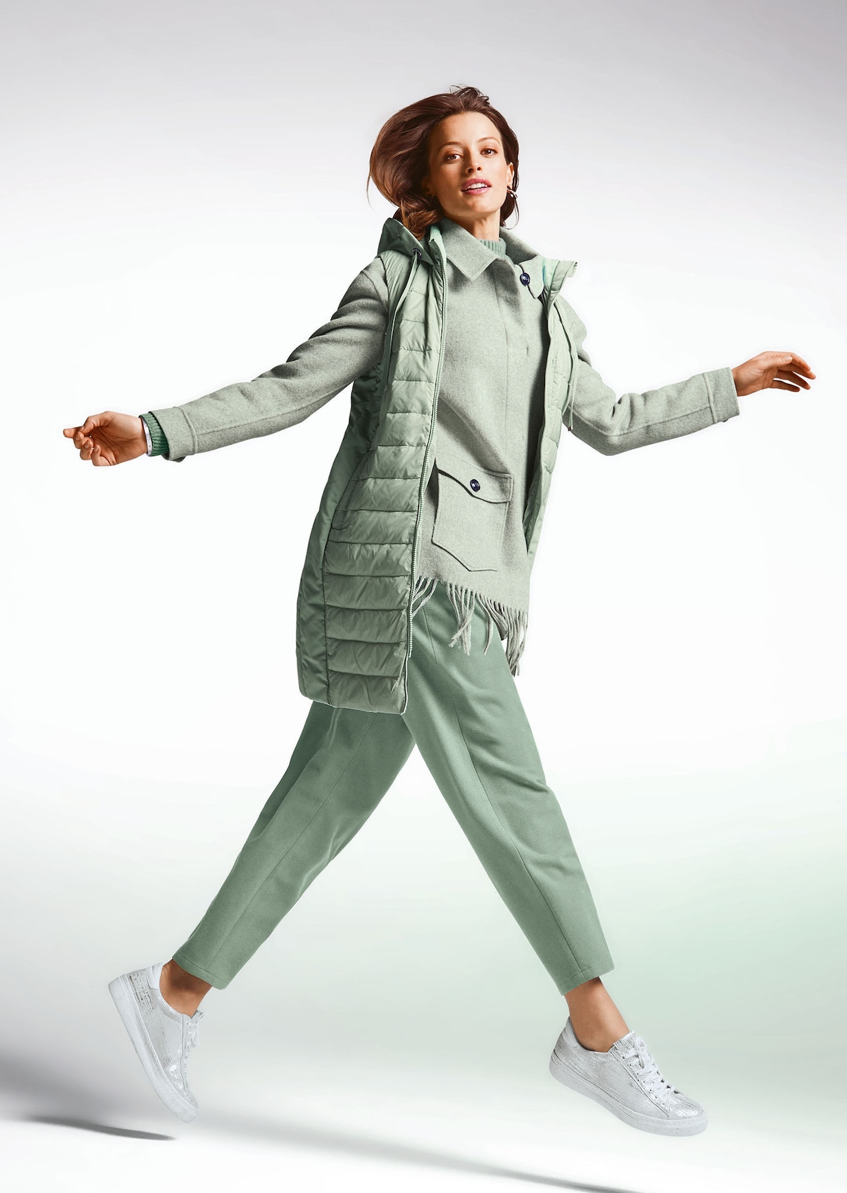 Bundfaltenhose in pflegeleichter Ceramica-Qualität