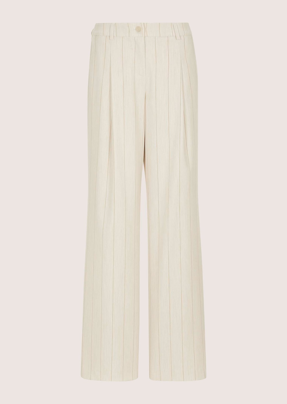 Broek met krijtstreep en wijde pijpen