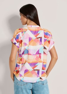 Schlupf-Bluse mit farbenfrohem Druck thumbnail 4
