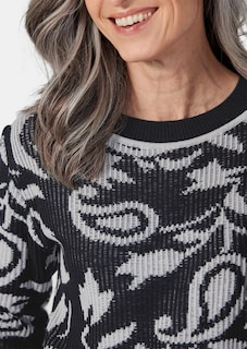 Jacquard Strickpullover thumbnail 5