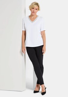Katoenen shirt met borduursels thumbnail 4