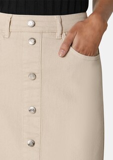 Schmaler 5-Pocket-Jeansrock in Midi-Länge thumbnail 6