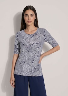 Shirt mit grafischem Linien-Muster thumbnail 2