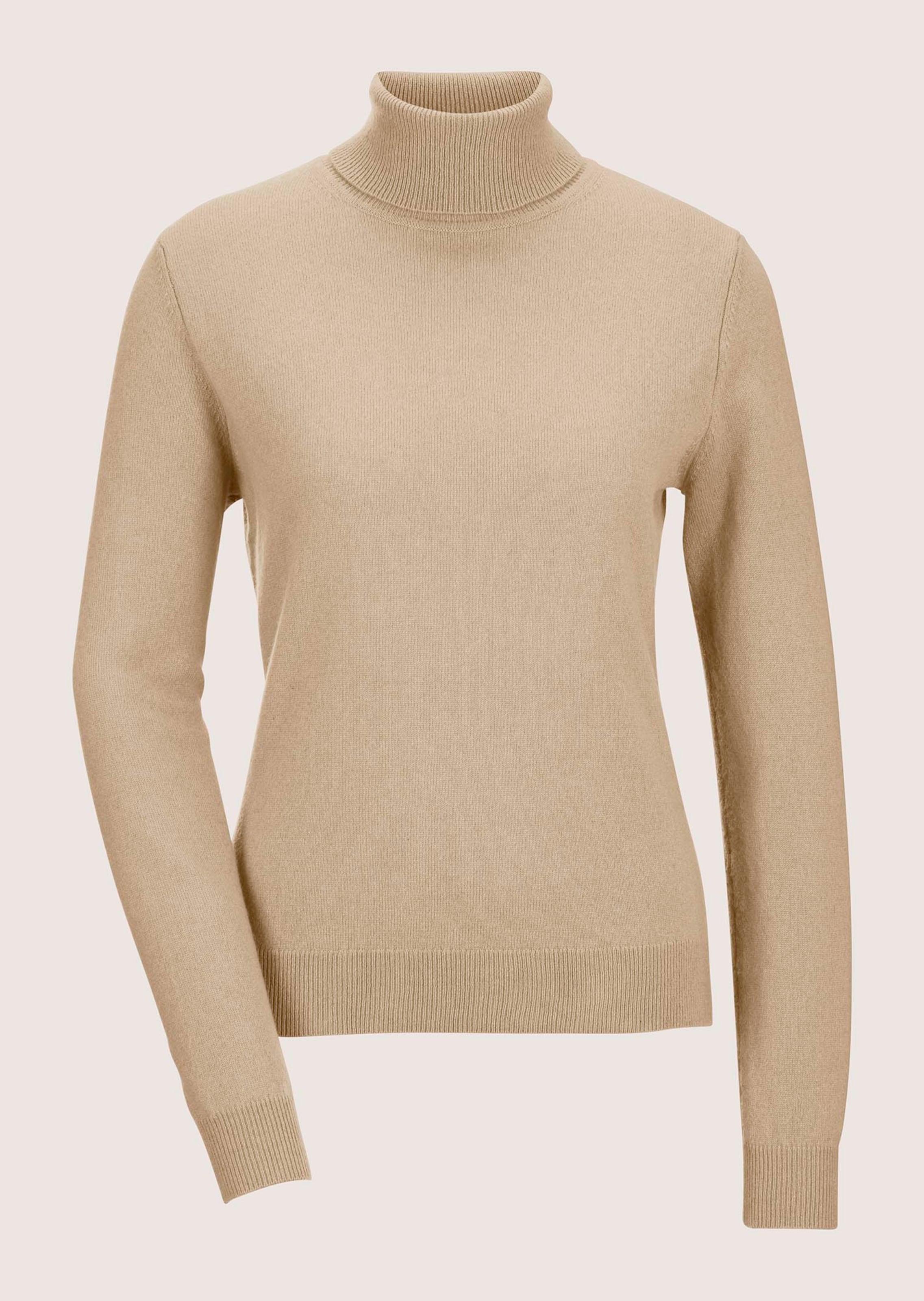 Kaschmirpullover mit Rollkragen