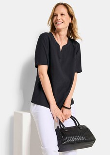 Onderhoudsarme blouse van seersucker thumbnail 4