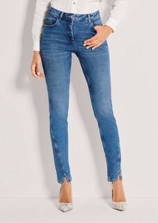 Modische Slim-Jeans mit asymmetrischer Naht thumbnail 2