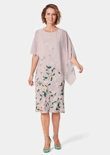 Kleid mit floralem Druck und Chiffonüberwurf thumbnail 2