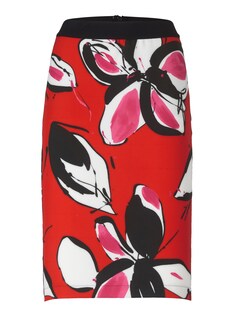 Rok met bloemenprint en zijstreep thumbnail 6