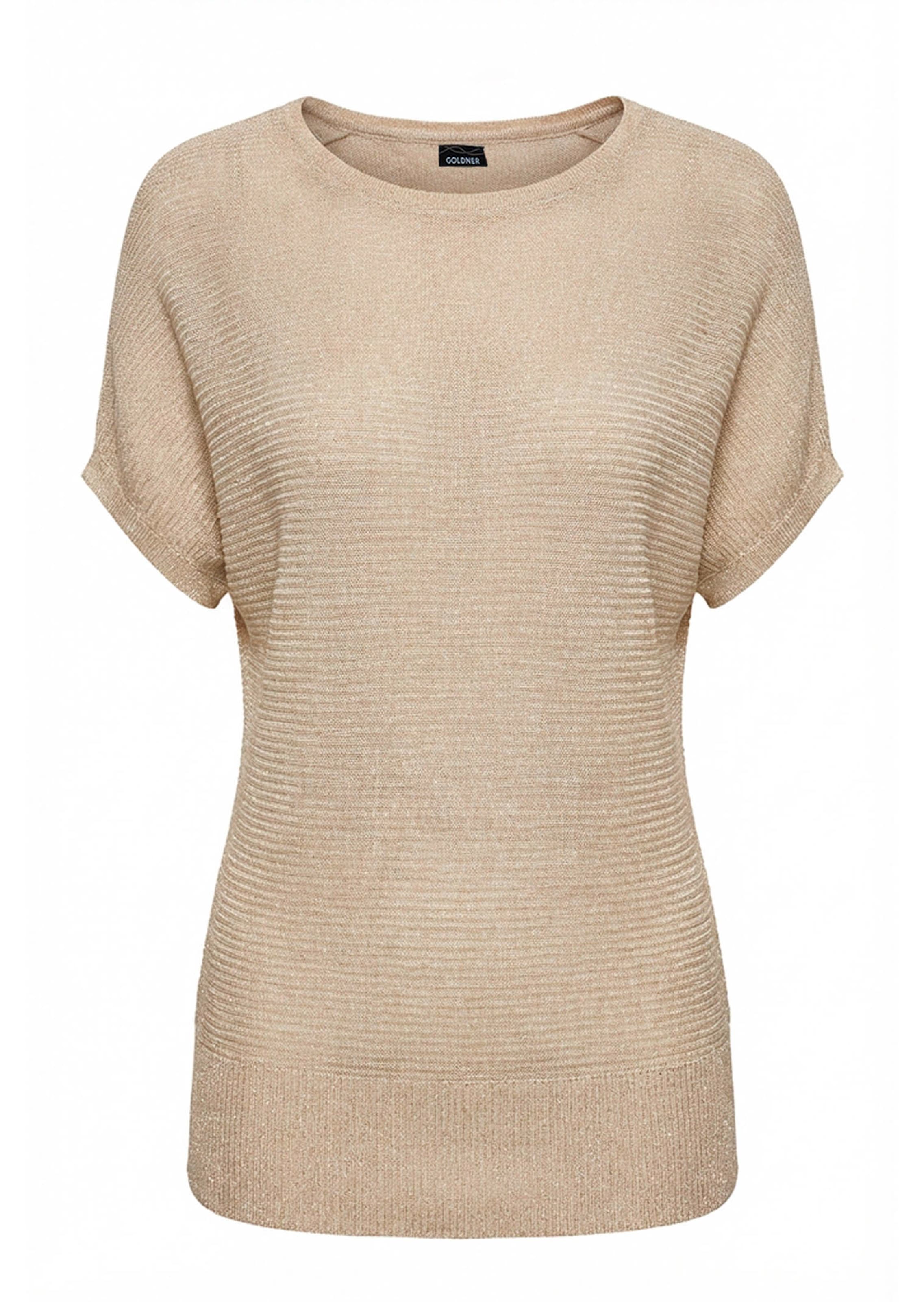 Chique tricot pullover met glansgaren
