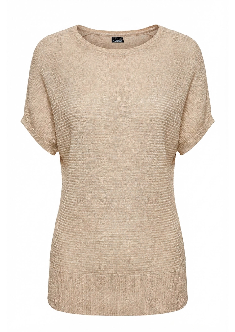 Edler Strickpullover mit Glanzgarn