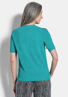 Strickjacke aus kühlem Bändchengarn thumbnail 3
