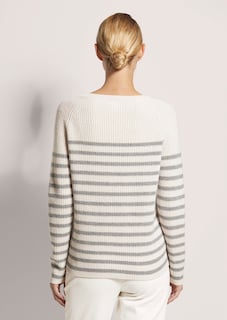 Rundhals-Pullover im Ringellook thumbnail 4