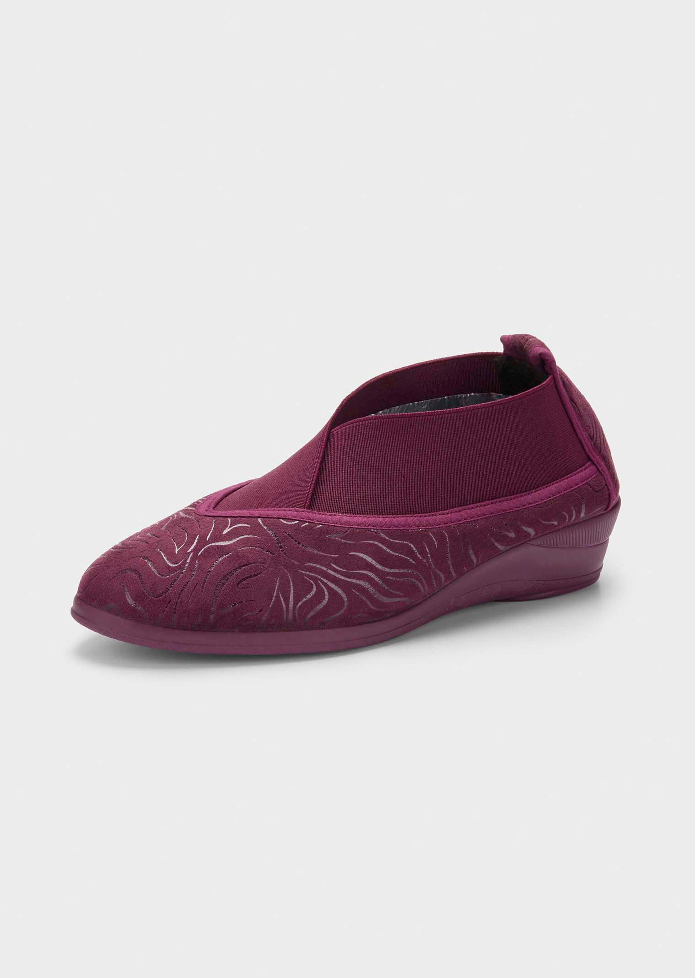 Pantoffels met elastiek en zool met grip