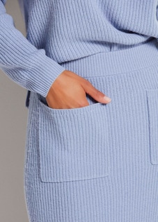 Jupe en maille avec lien coulissant à la taille thumbnail 6