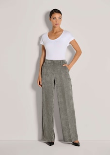Weite Cordhose mit Bügelfalten thumbnail 3