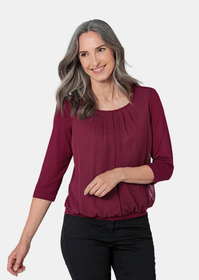 Gepflegtes Shirt in eleganter Blusen-Optik